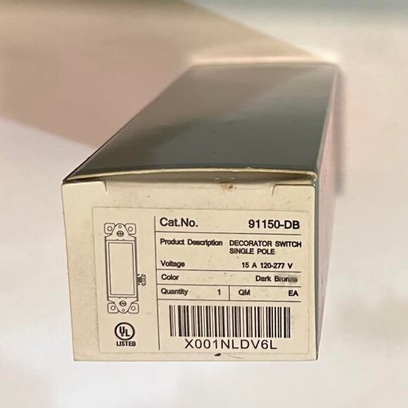 NEW LOT of 10 Enerlite Screwless Switchplate Covers & Switch Single Pole Wiring - Picture 2 of 4